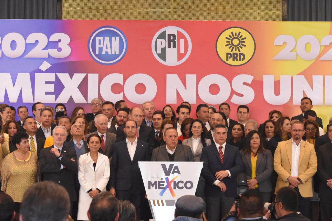 Oficial: PRI, PAN y PRD irán juntos en EDOMEX y Coahuila