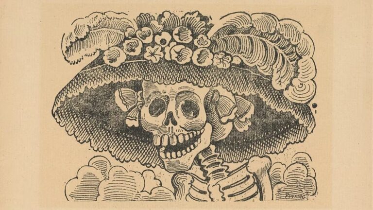 ¿Dónde trazó Guadalupe Posada la famosa Catrina?