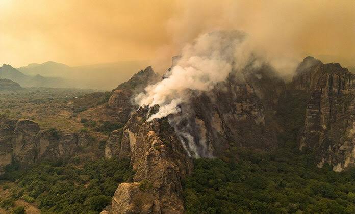 Reportan 114 incendios activos en 23 estados de la República