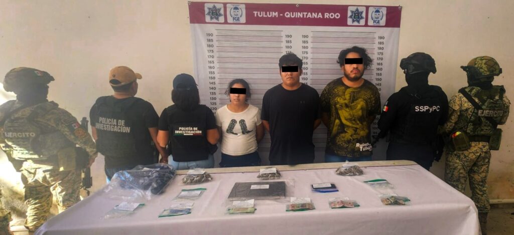 Capturan en QRoo a tres personas por narcomenudeo