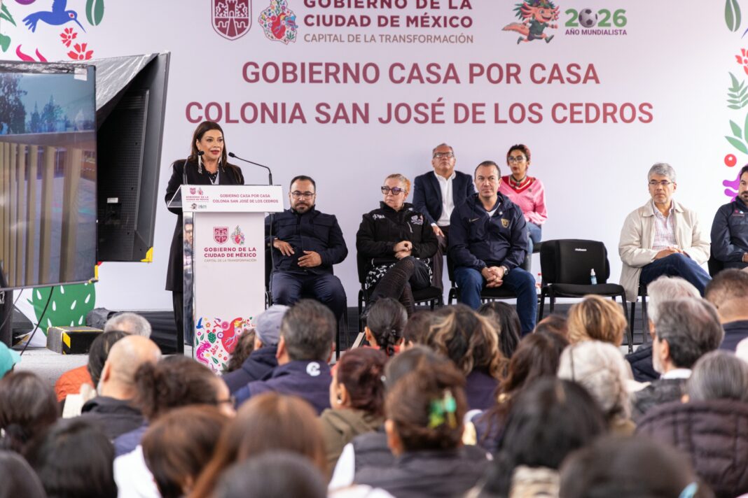 Garantiza Clara Brugada transformación de colonias de Cuajimalpa de cara al Mundial de Fútbol