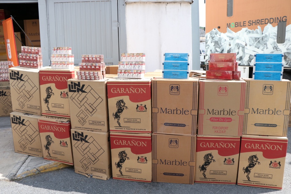 Gobierno de NL destruye más de 20 millones de cigarros ilegales
