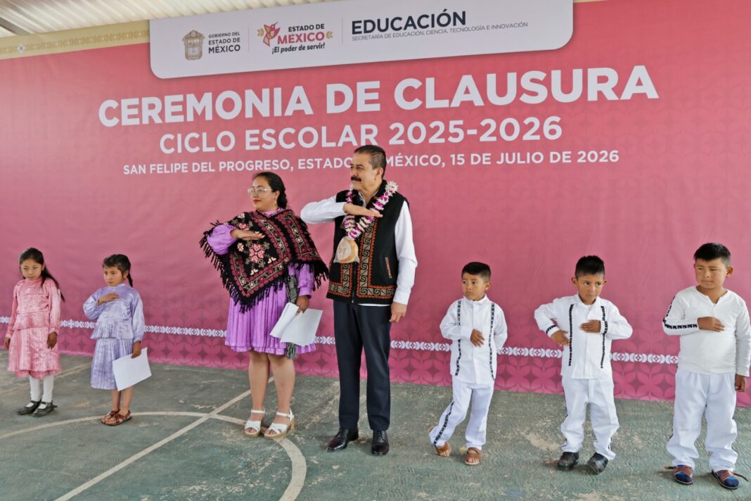 Concluye ciclo escolar 2025-2026 para más de 2.8 millones de estudiantes de educación básica en el EdoMéx