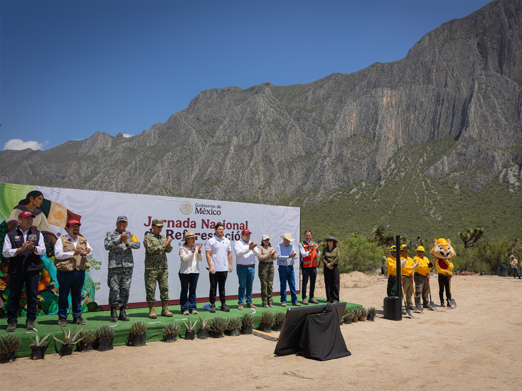 Siembra NL más de 2 mil 500 plantas en la Jornada Nacional de Reforestación