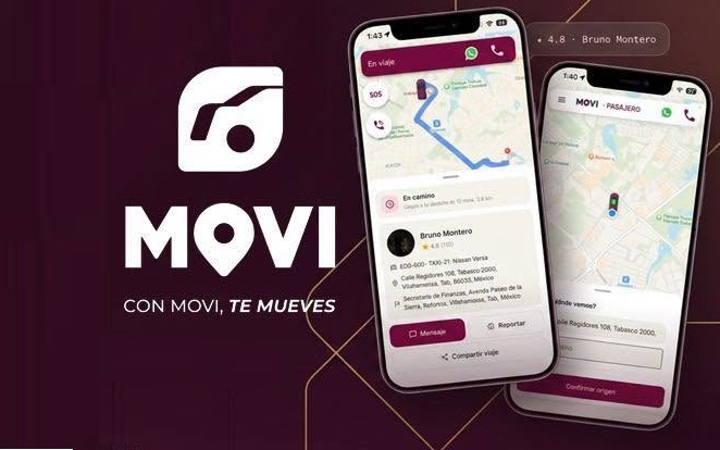 Presentan en Tabasco Movi App para taxis seguros