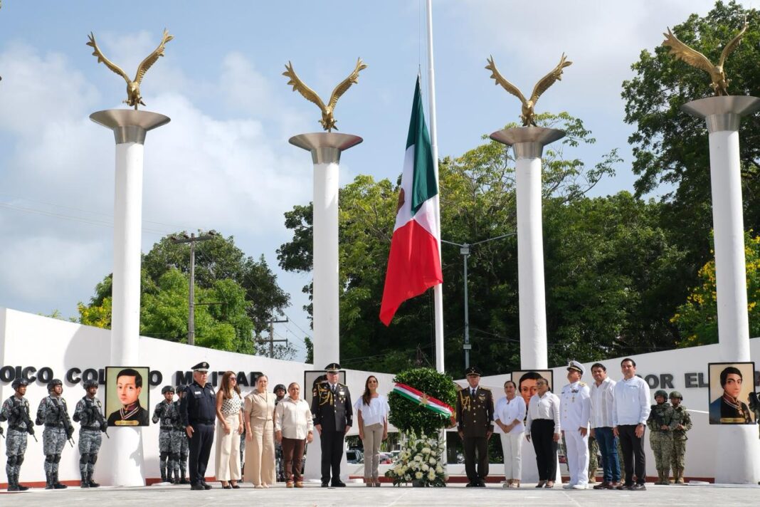 Conmemoran en Quintana Roo 179 aniversario de la Gesta Heroica de Chapultepec