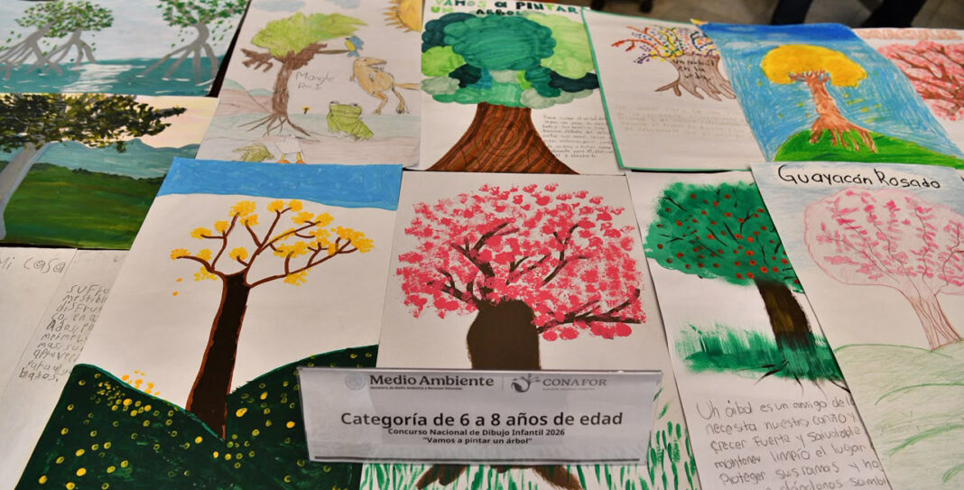 Realizan en Tabasco premiación de ganadores del Concurso Nacional Infantil 2026 “Vamos a pintar un árbol”