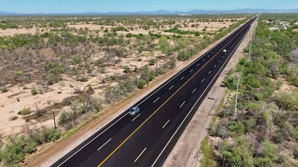 Registra 95% de avance carretera Hermosillo-Bahía de Kino
